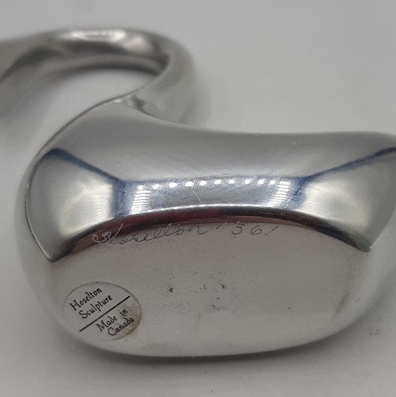 Vintage Lot of 3 Swans Holeston Sculpture and 2 Marble Decorative Made in Canada - Picture 5 of 8